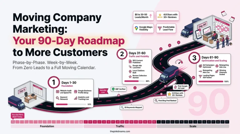 Moving Company Marketing 90-Day Roadmap to More Moves