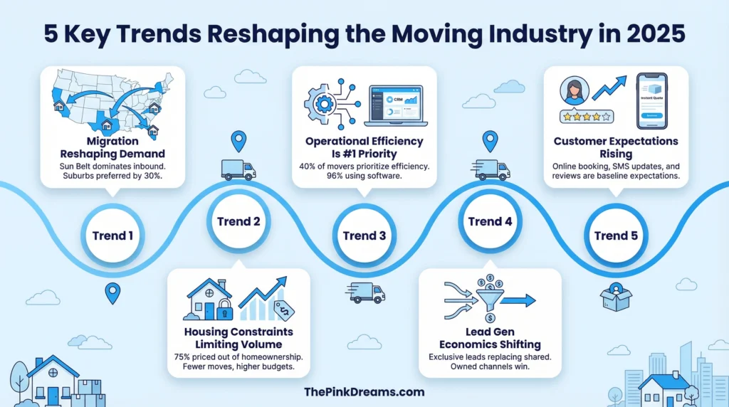 Top moving industry trends reshaping the market in 2025.