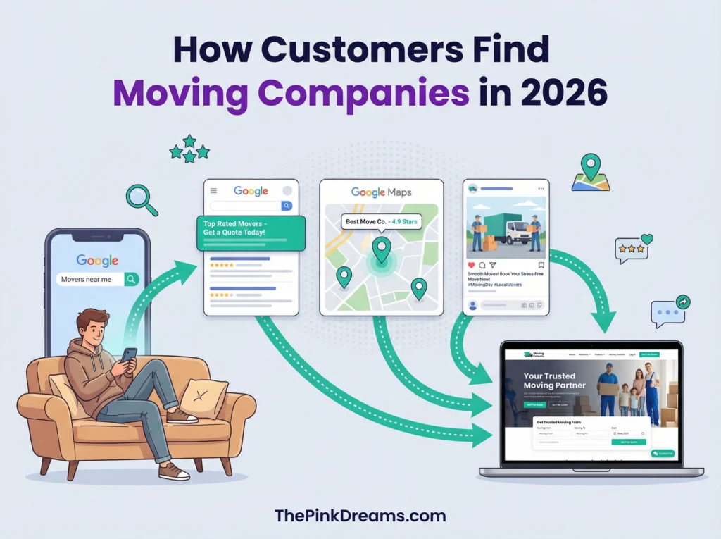 How customers find moving companies online in 2026.