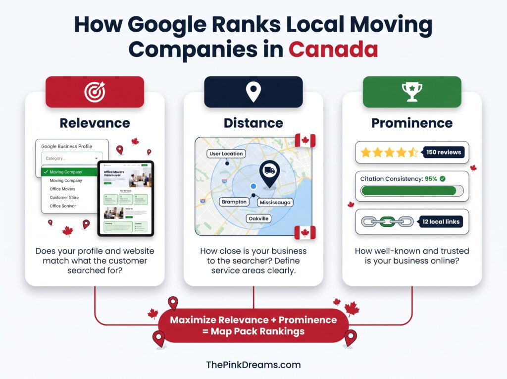 How Google Ranks Local Moving Companies