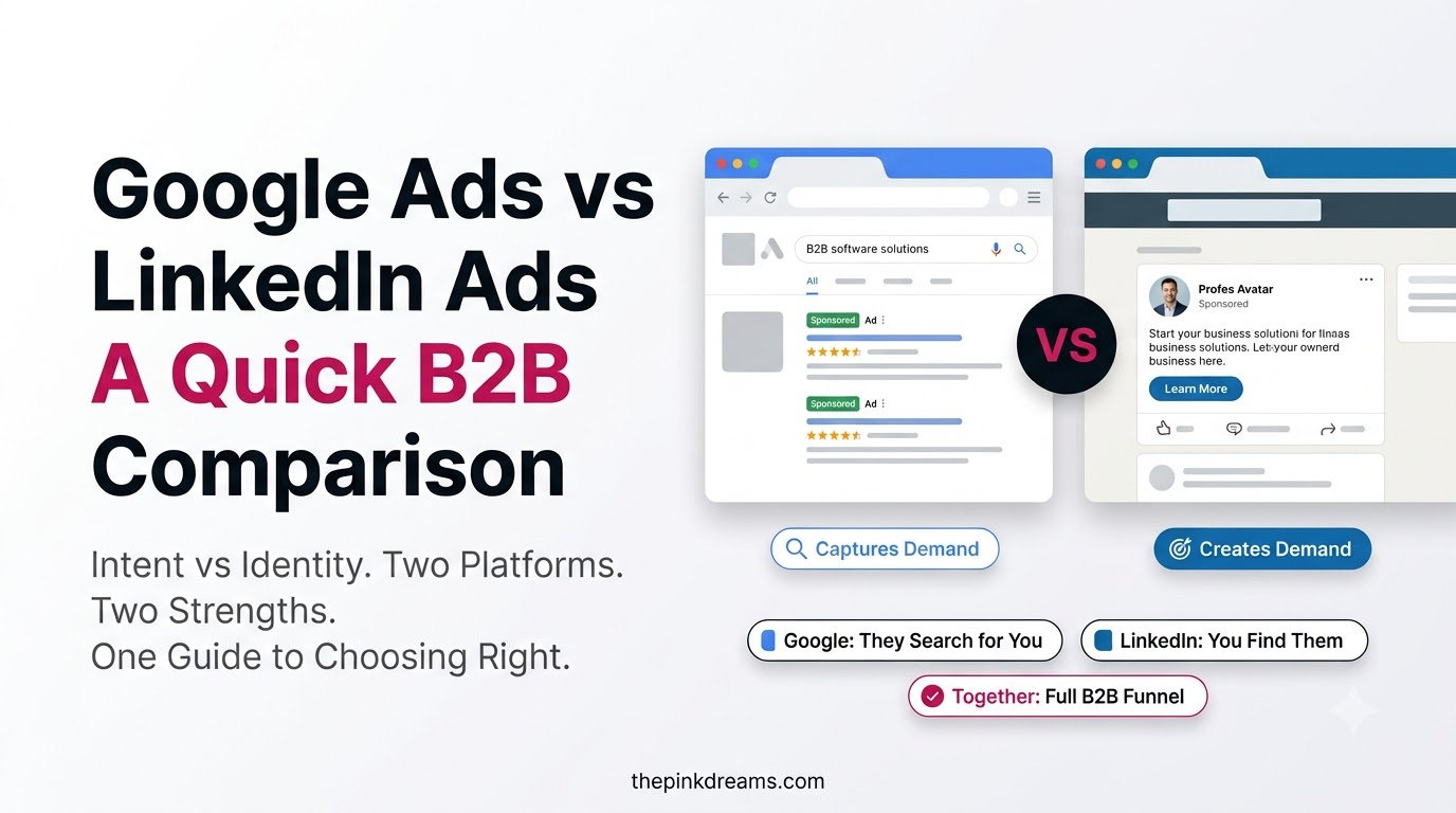 Google Ads vs LinkedIn Ads A Quick B2B Comparison