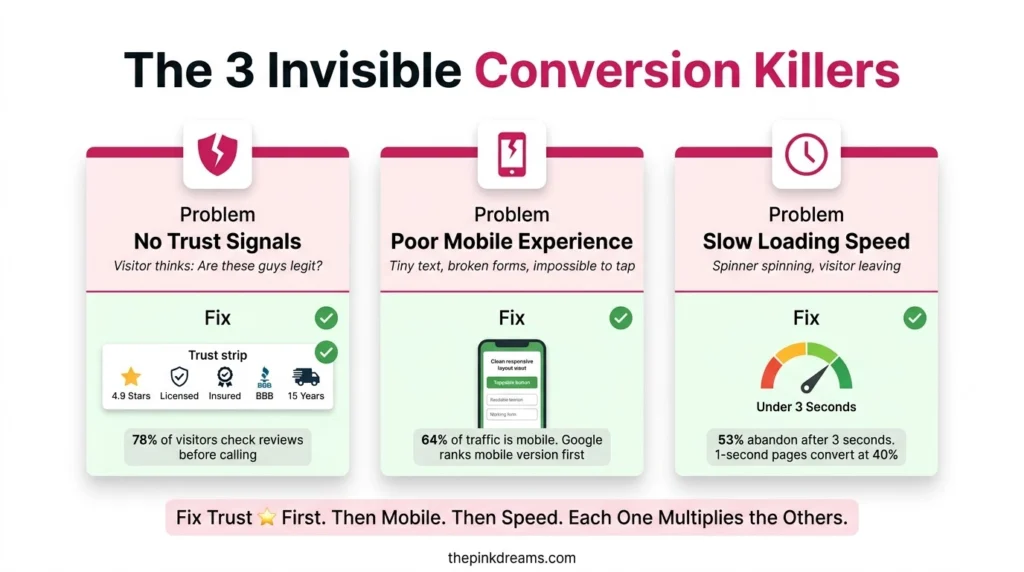 Common moving company landing page conversion killers and how to fix them