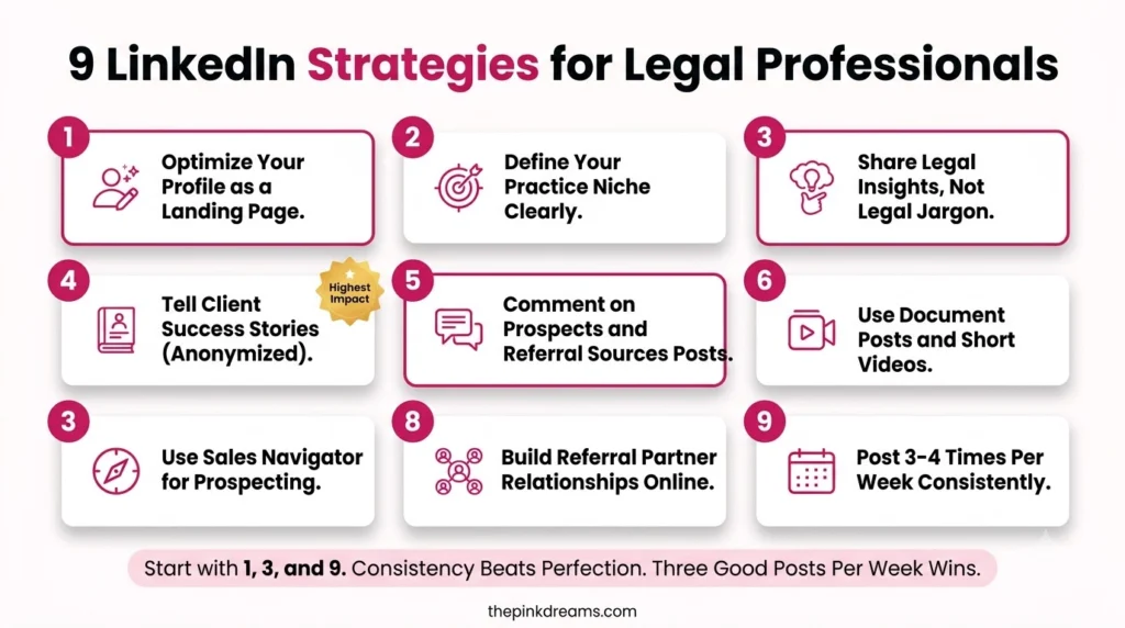 9 LinkedIn strategies for legal professionals