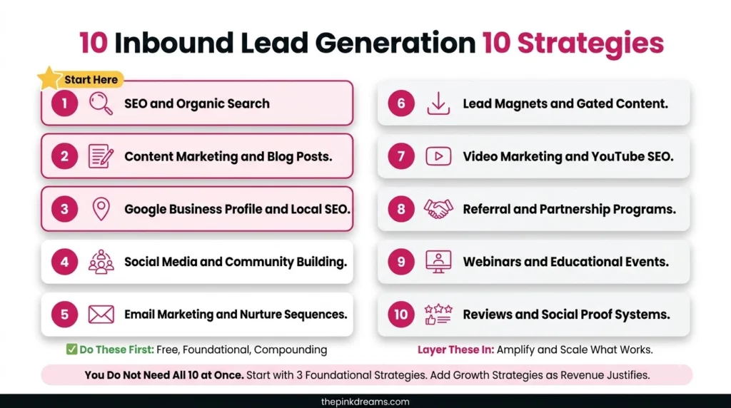 10 inbound lead generation strategies for attracting and converting leads