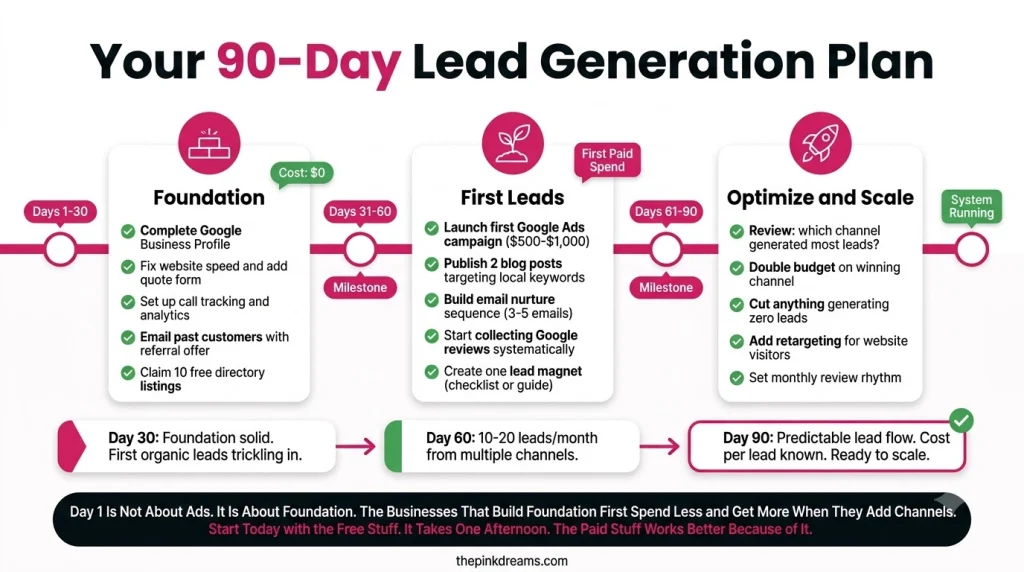 90 day lead generation plan for small businesses