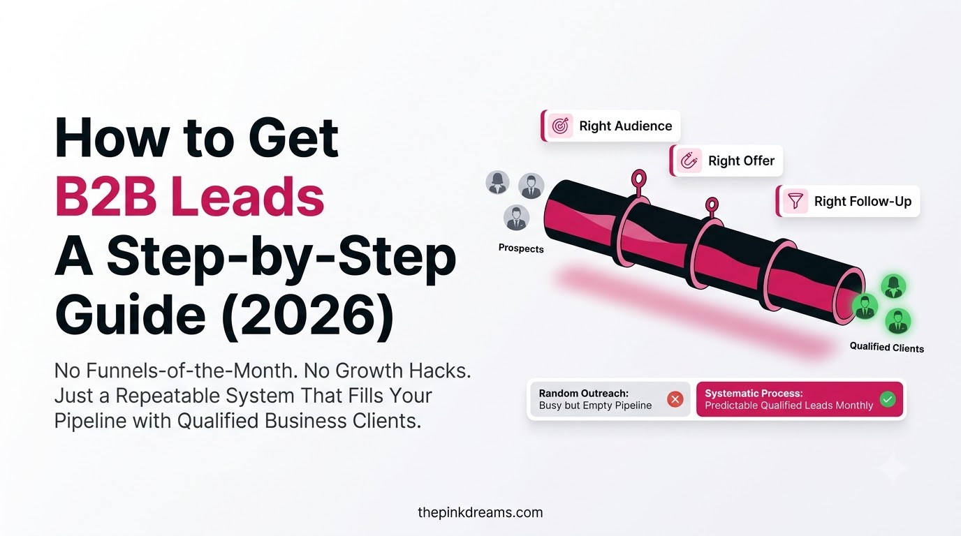 How to get B2B leads with a step by step lead generation process