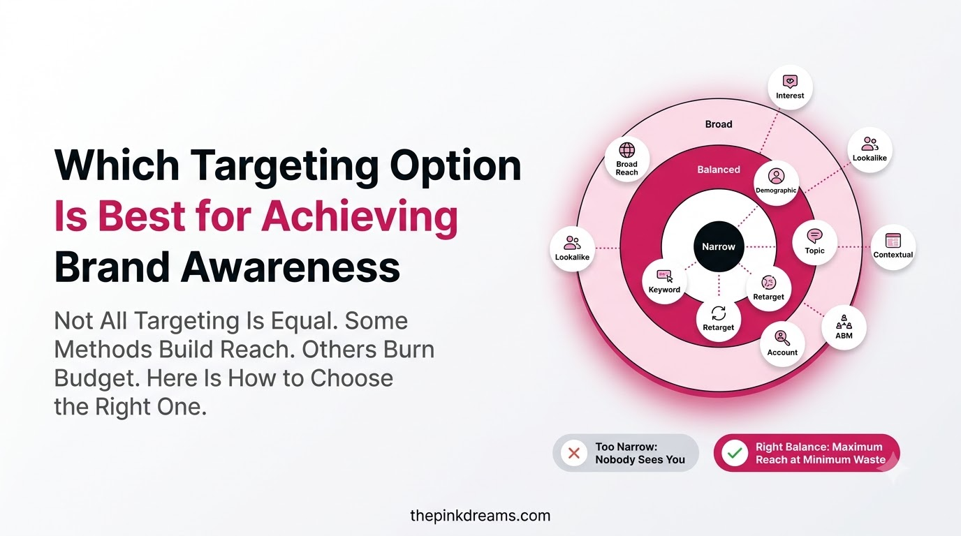 Which targeting option is best for achieving brand awareness