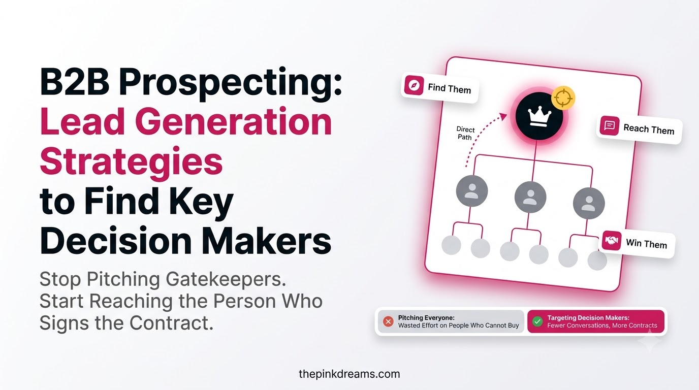 B2B prospecting and lead generation strategies to find key decision makers