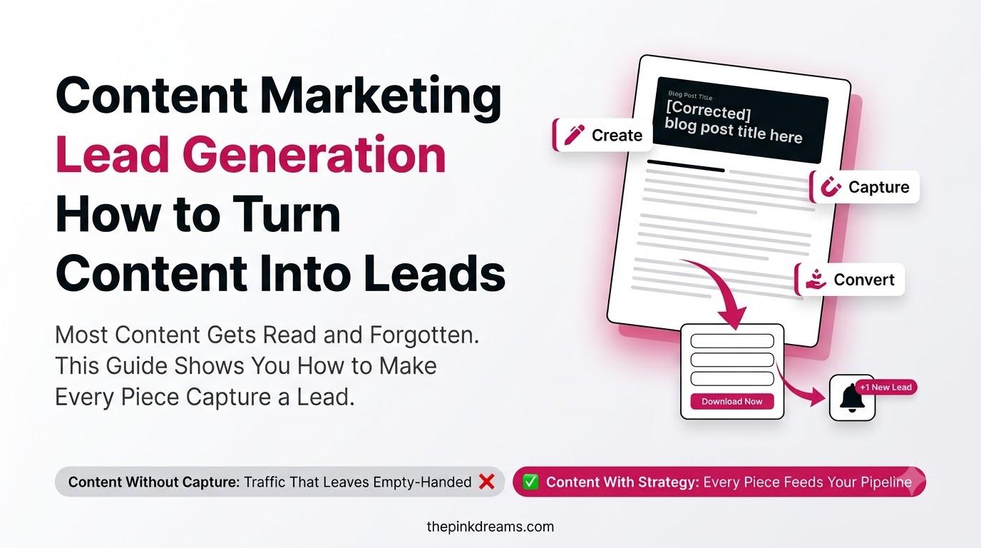 Content marketing lead generation process for turning content into leads