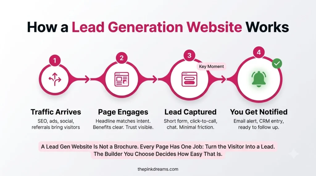 How a lead generation website turns visitors into leads