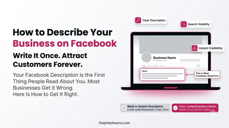 How to describe your business on Facebook with a clear and compelling Page description
