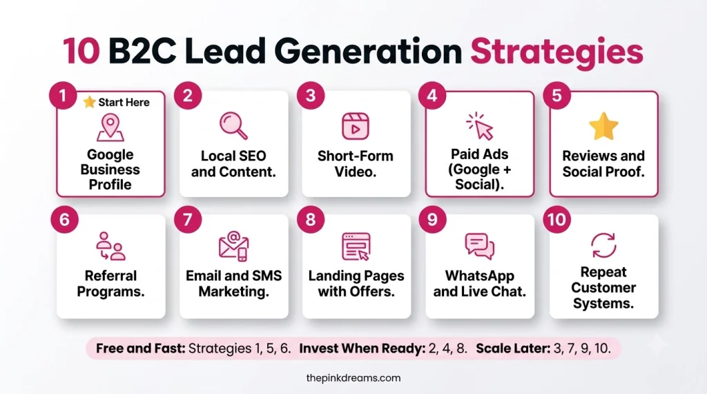 10 B2C lead generation strategies for attracting and converting customers
