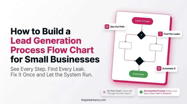 Lead generation process flow chart for small businesses