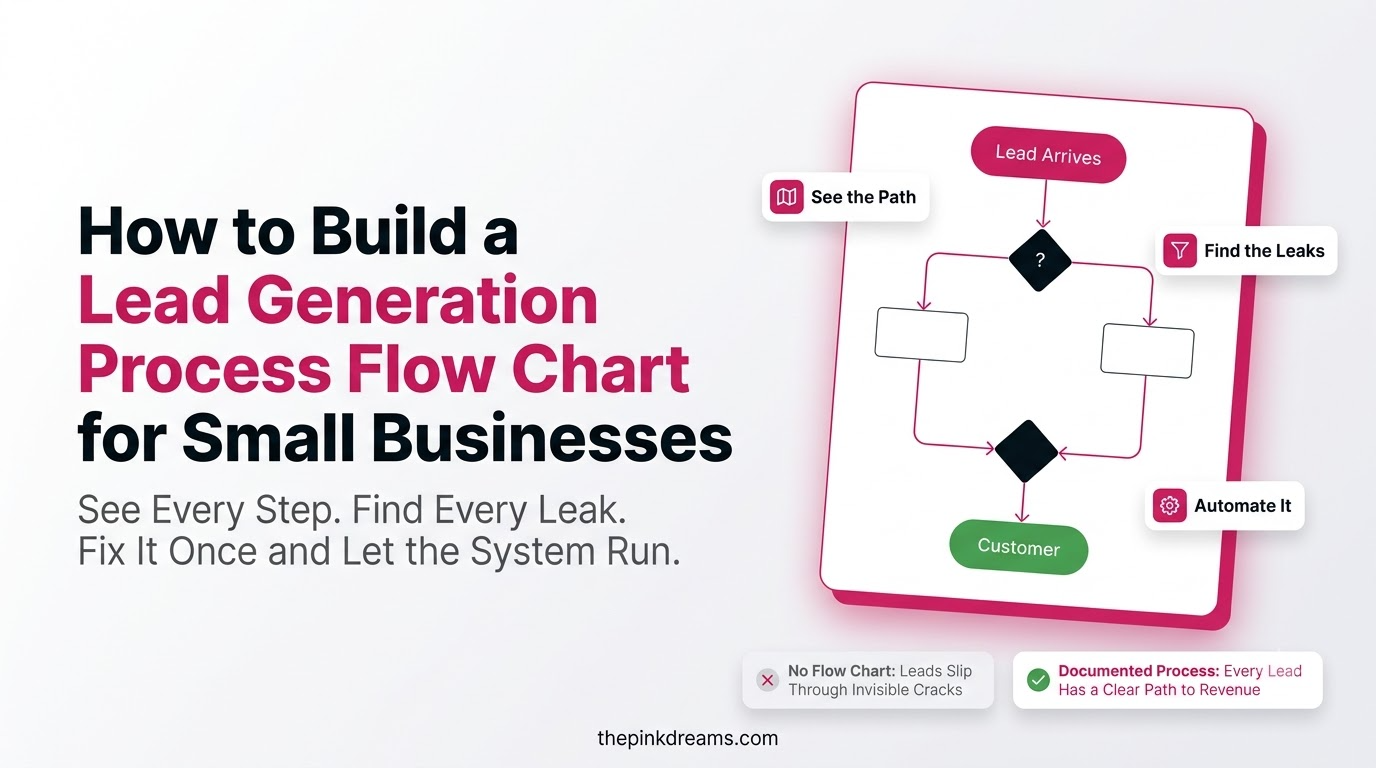 Lead generation process flow chart for small businesses